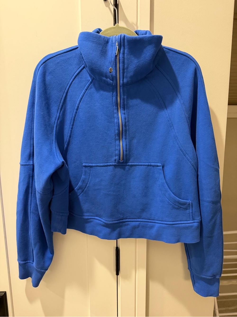 Lululemon Scuba Oversized Funnel-Neck Half Zip Galactic Cobalt M/L - Picture 2 of 9